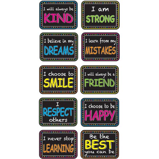 Ashley Productions Non-Magnetic Mini Character-Building Whiteboard Erasers, 3 Packs of 10